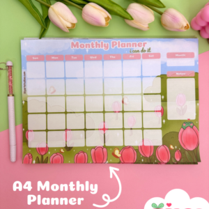 tulip a4 monthly planner