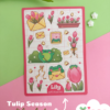 tulip season sticker sheet