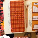 gingham jumbo bookmark