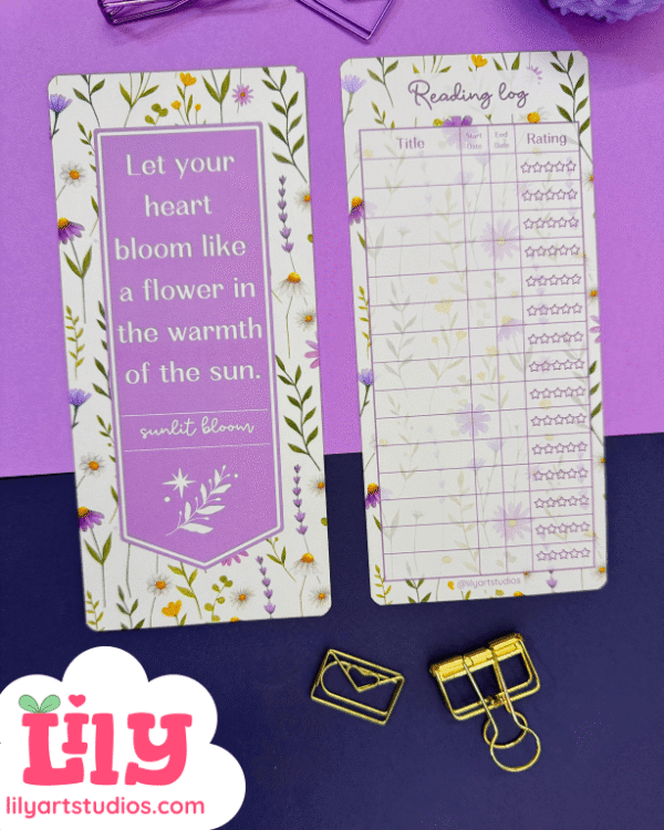 Sunlit Blooms Bookmark