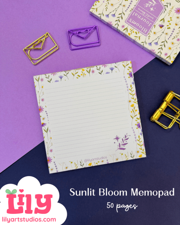 Sunlit Blooms Memopad