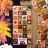 fall tiles sticker sheet