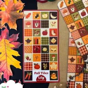 fall tiles sticker sheet