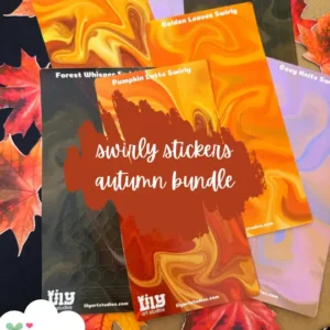 swirly stickers