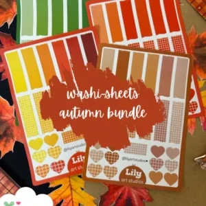 fall washi sticker